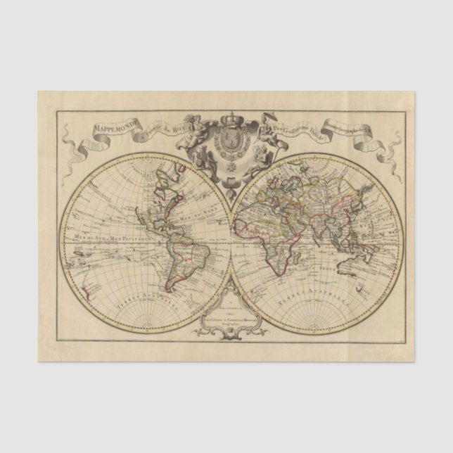 Mappemonde Tissue Paper (Front)