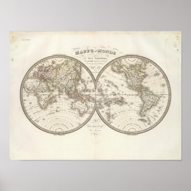 Mappemonde - World Map Poster (Front)