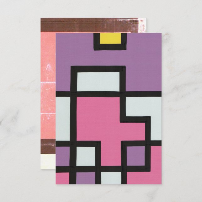 [mapper #2] Flat Card Abstract Retro Modern (Front/Back)
