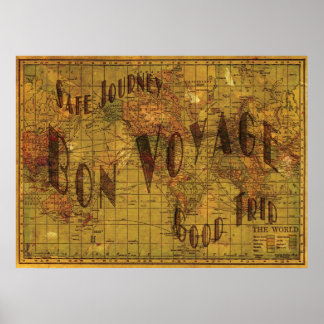 Mapping My Travels Poster
