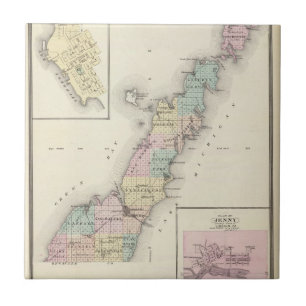 Maps of Door County, Sturgeon Bay and Jenny Tile