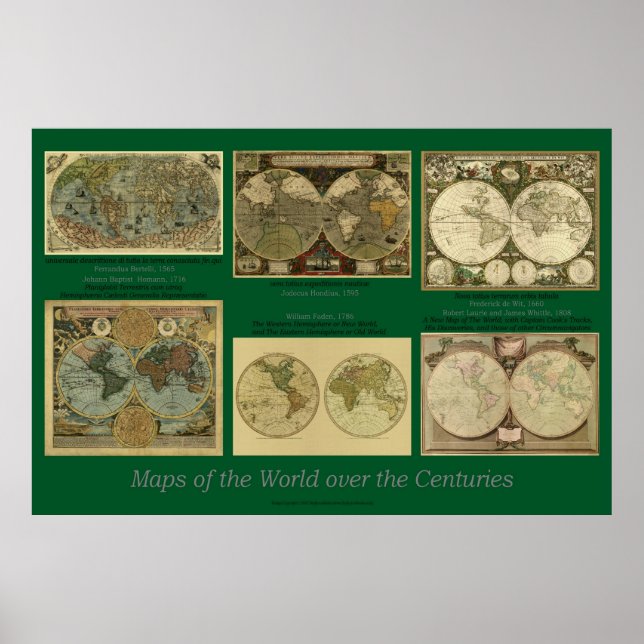 Maps of the World over the Centuries Poster (Front)