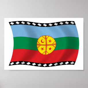 Mapuches Flag Poster Print