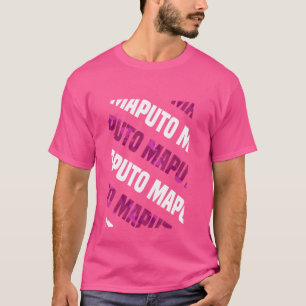 Maputo Camo Pattern Pink Camouflage T-Shirt
