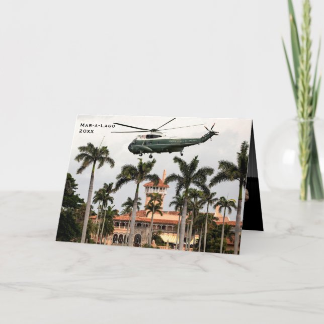 Mar-a-Lago Trump 🎉 Funny 50th Birthday Card (Front)