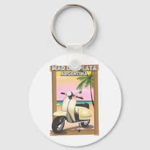 Mar del Plata Argentina beach Key Ring