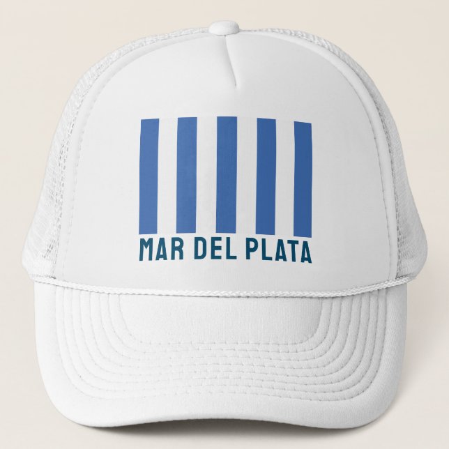 Mar del Plata (Flag), Argentina Trucker Hat (Front)