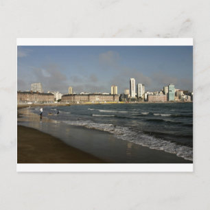 Mar Del Plata urban beach Argentina Postcard