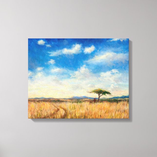 Mara Landscape 2012 Canvas Print (Front)