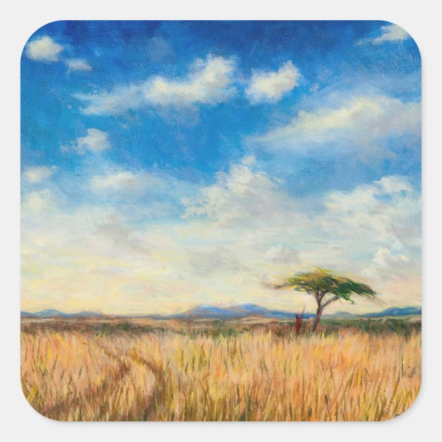 Mara Landscape 2012 Square Sticker (Front)