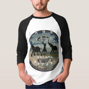 Mara Trumpet Glory African Elephant Zebra Apparel T-Shirt
