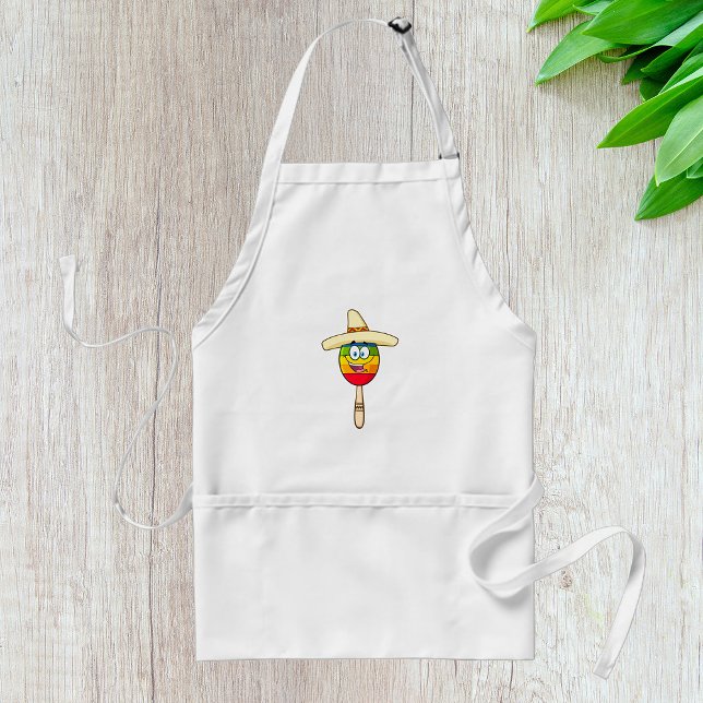Maraca with Sombrero Colourful Fiesta Standard Apron (Creator Uploaded)