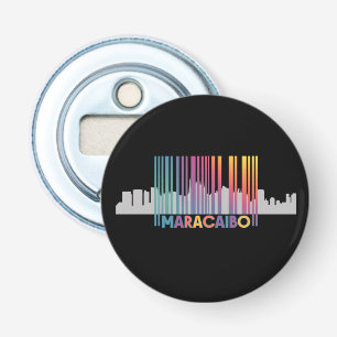 Maracaibo City Barcode Art Latin Pride Bottle Opener