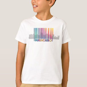 Maracaibo City Barcode Art Latin Pride T-Shirt