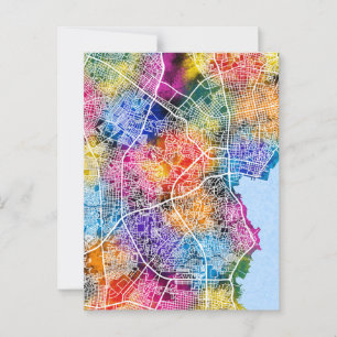 Maracaibo Venezuela City Map Postcard