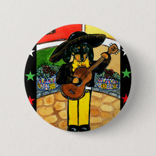 Marachi Doxie 6 Cm Round Badge