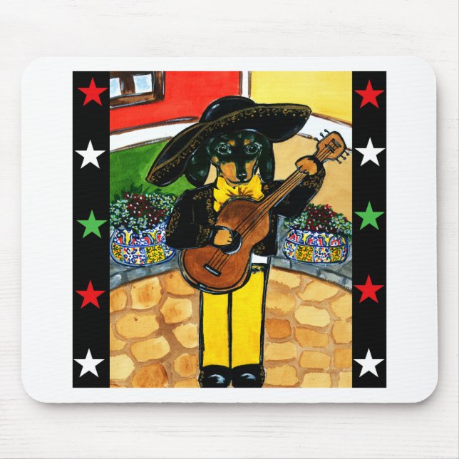Marachi Doxie Mouse Mat (Front)