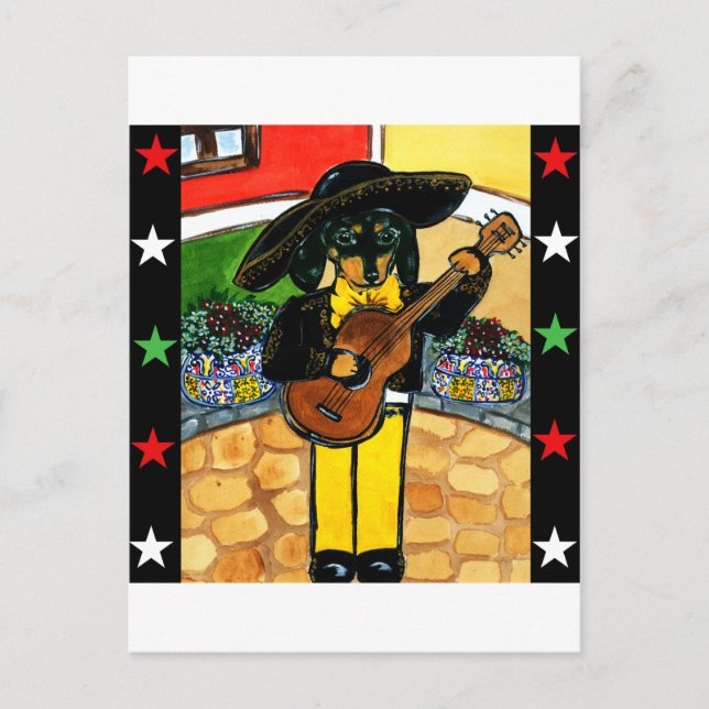 Marachi Doxie Postcard (Front)