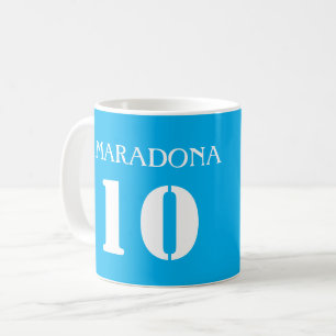 MARADONA 10 / NAPOLI JERSEY PRINTED AUTOGRAPH Mug