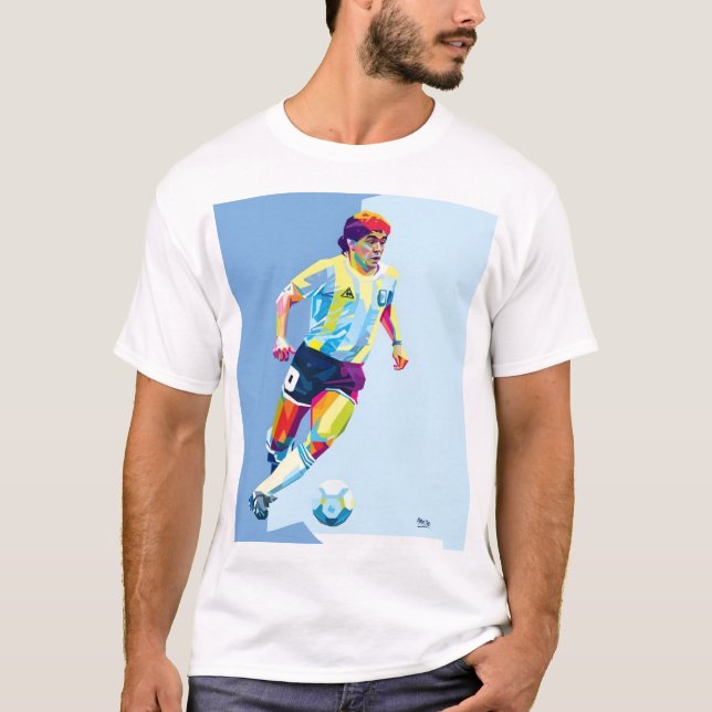 Maradona legendary football player  T-Shirt (Front)