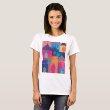 marakech beautiful moroccan city paint t shirt