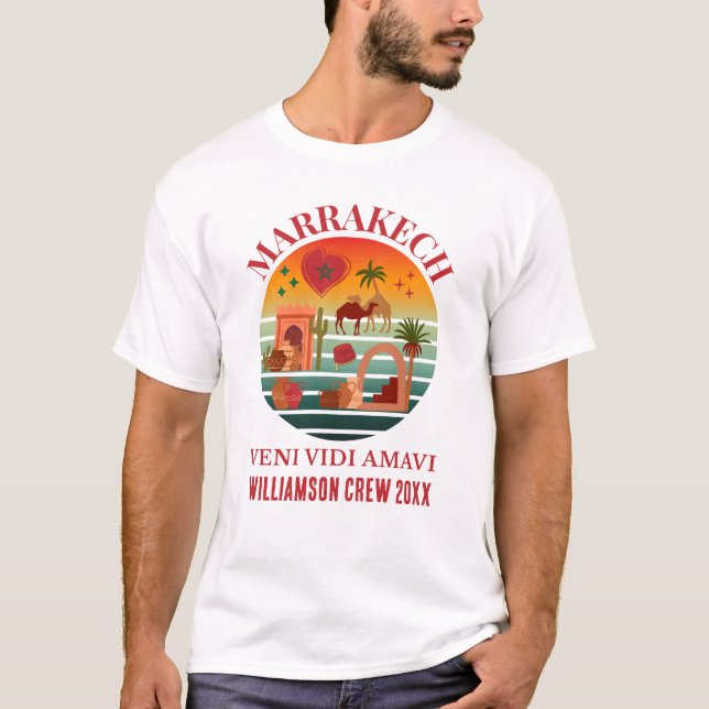 MARAKKESH Veni Vidi Amavi Morocco Family Vacation  T-Shirt (Front)
