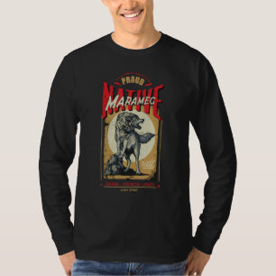 Marameg Native American Indian Born Wolf Spirit Re T-Shirt