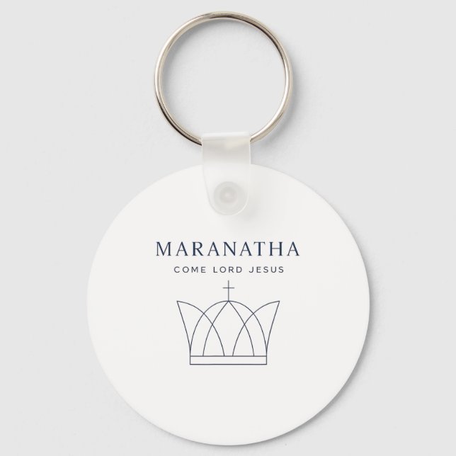Maranatha Christian Modern Minimalist  Key Ring (Front)