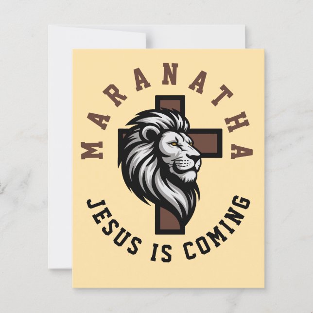 Maranatha Jesus is coming  (Front)