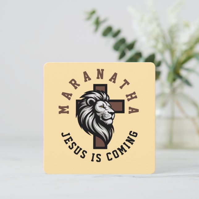 Maranatha Jesus is coming  (Standing Front)