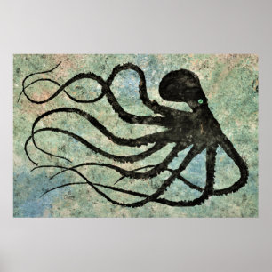 Maranda's Octopus - 36" x 24" Poster