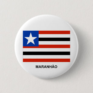 Maranhão, Brazil Flag 6 Cm Round Badge