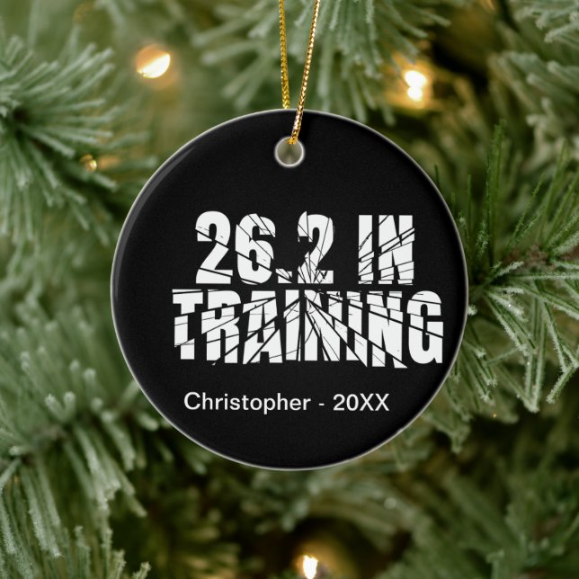 Marathon 26.2 In Training Running Gear Ceramic Tree Decoration (Tree)