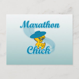 Marathon Chick #3 Postcard