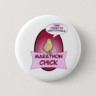 Marathon Chick 6 Cm Round Badge