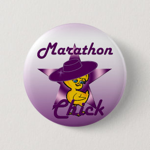 Marathon Chick #9 6 Cm Round Badge