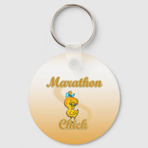 Marathon Chick Key Ring