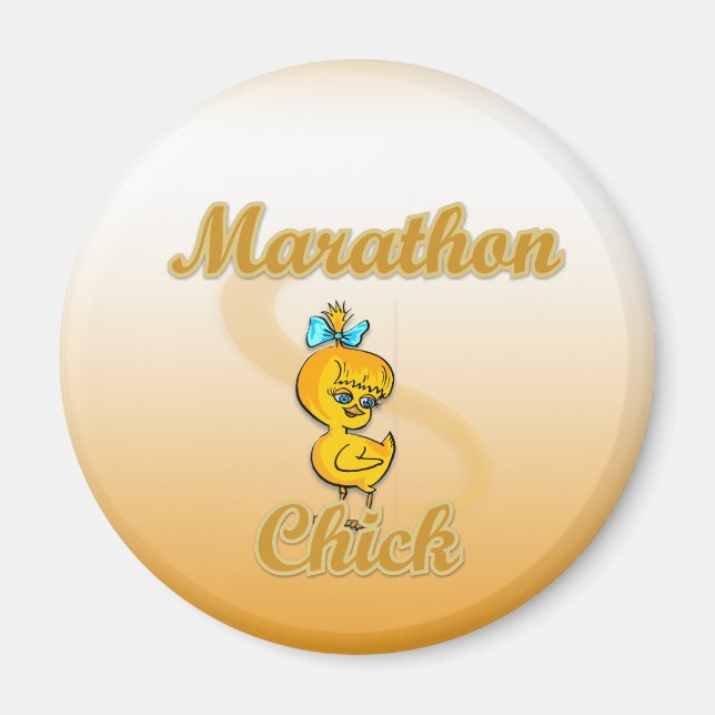 Marathon Chick Magnet (Front)
