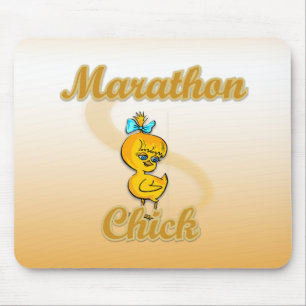 Marathon Chick Mouse Mat