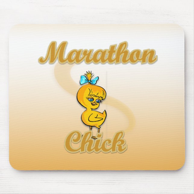 Marathon Chick Mouse Mat (Front)