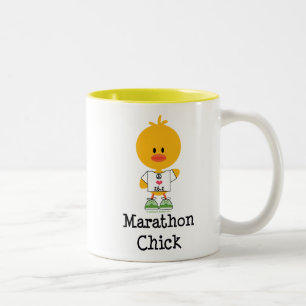 Marathon Chick Peace Love 26.2 Mug
