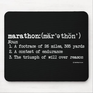 Marathon Definition Mouse Mat