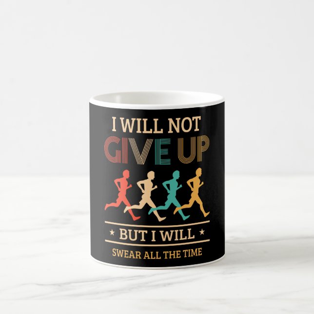 Marathon Design For Runners And Joggers Coffee Mug (Center)