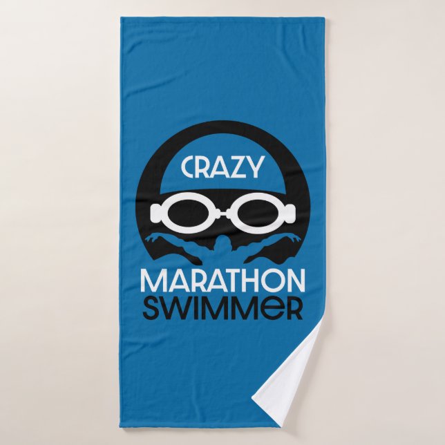 Marathon Endurance Swimmer Bath Towel (Bath Towel)