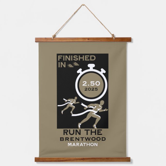 Marathon Event Finisher Gift Hanging Tapestry (Front)