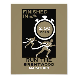 Marathon Event Finisher Gift Photo Print