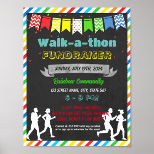 Marathon event template poster