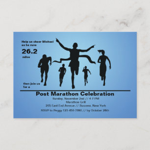 Marathon Finish Invitation