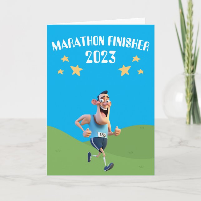Marathon Finisher Card (Front)