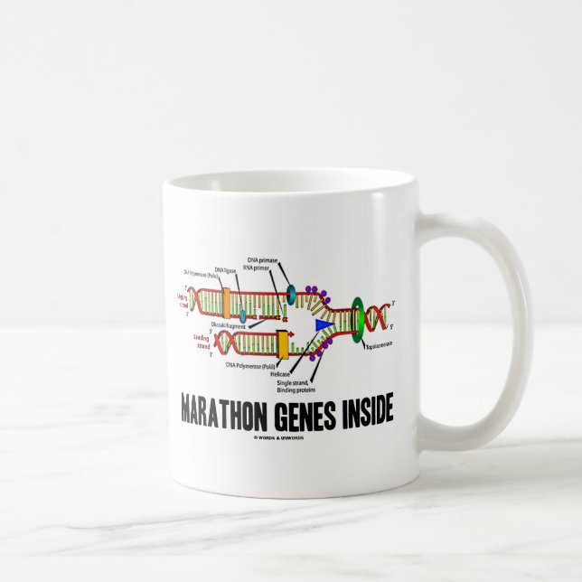 Marathon Genes Inside (DNA Replication) Coffee Mug (Right)